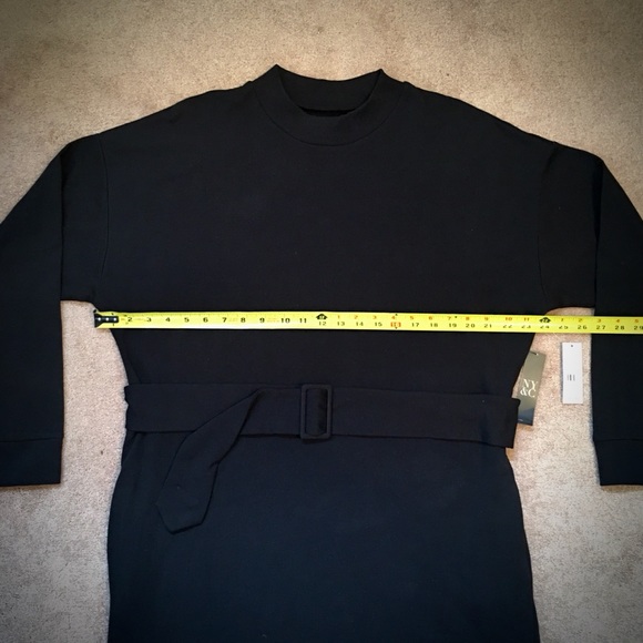NY & Co Soho Street Belted SweatShirt Dress - Picture 5 of 13